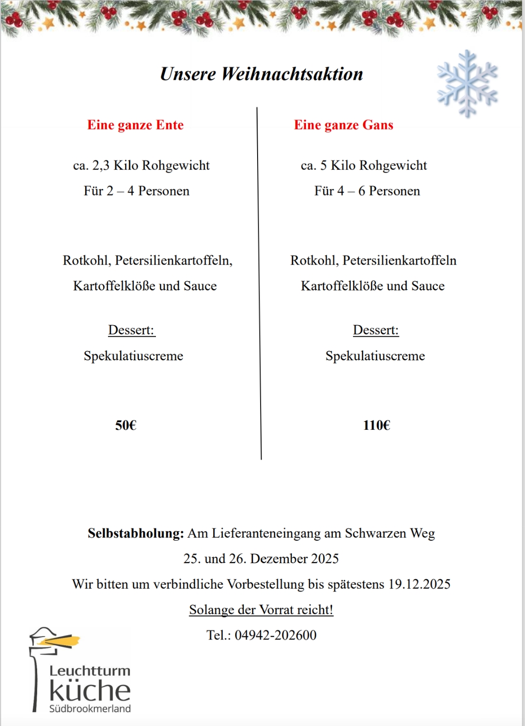 Unsere Weihnachtsaktion 2025